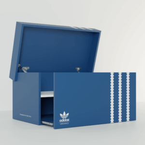 SHOEBOX ADIDAS "3 Stripes blue"