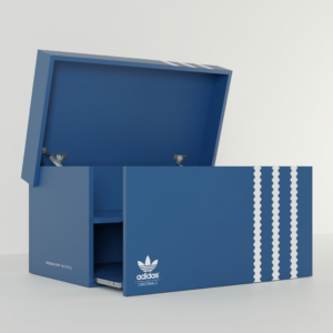SHOEBOX ADIDAS "3 Stripes blue"